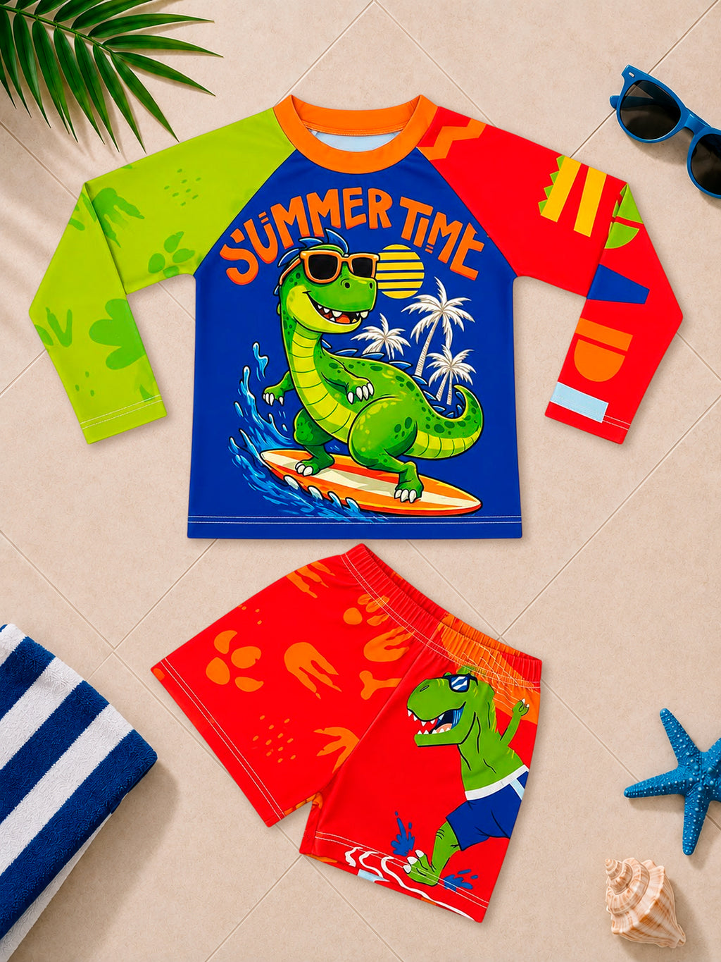 Traje de Baño Dinosaurio