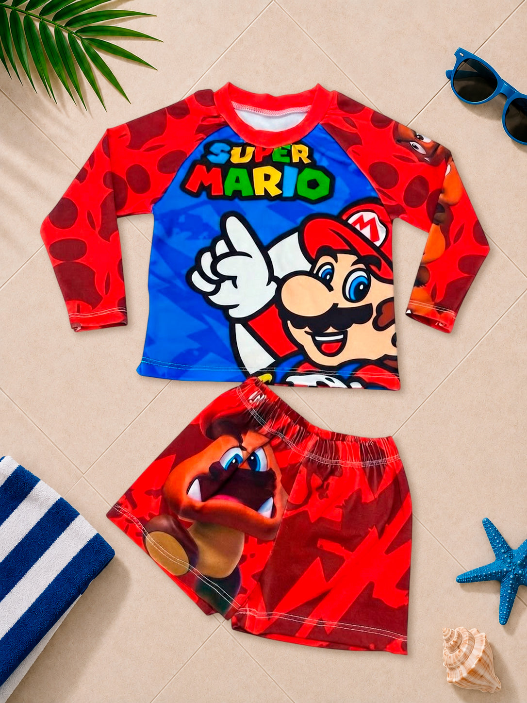 Traje de Baño Mario Bross Rojo