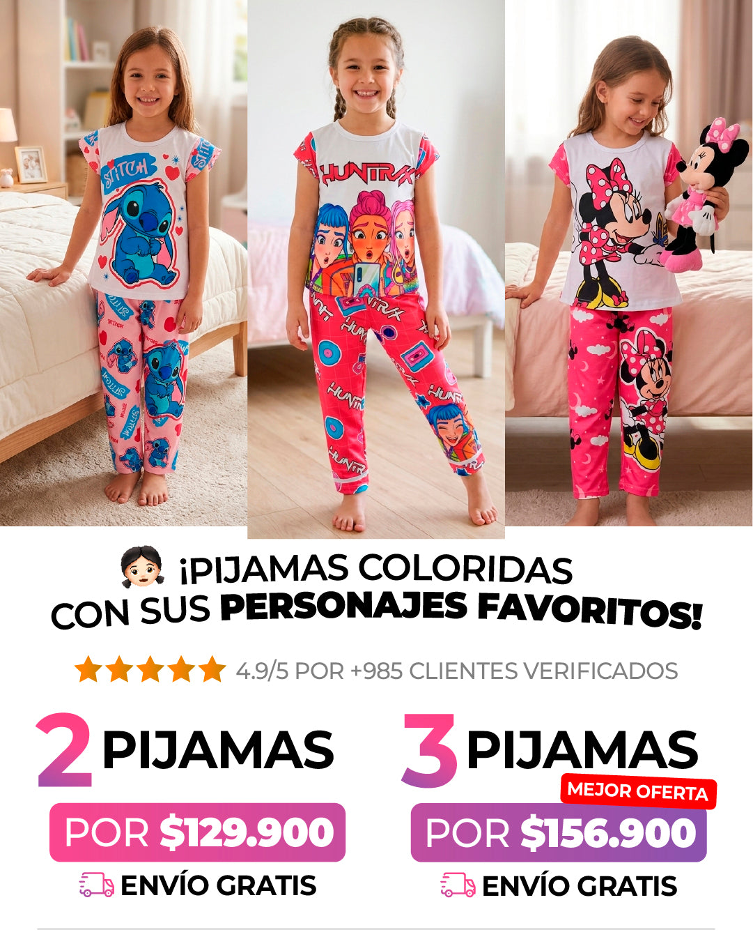 PIJAMA MANGA CORTA NIÑA