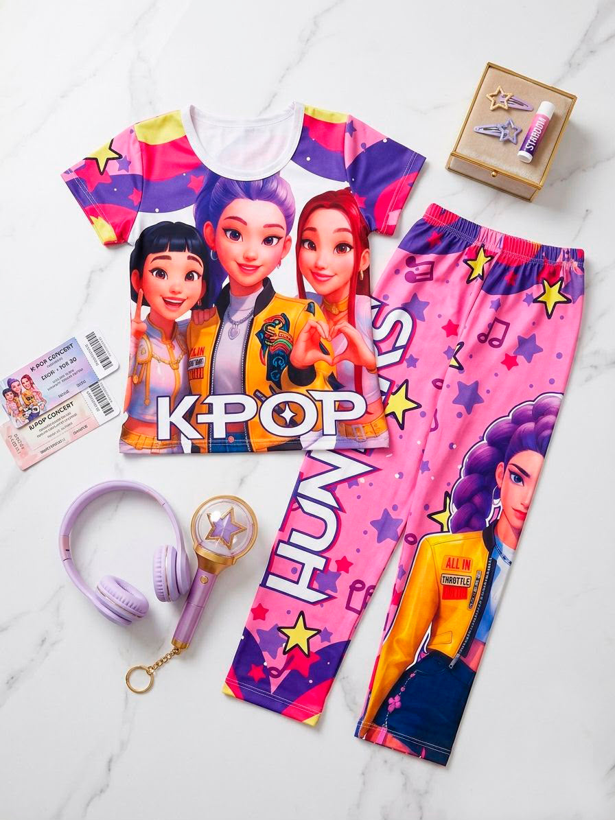 Pijama de Guerreras K-pop Rosada