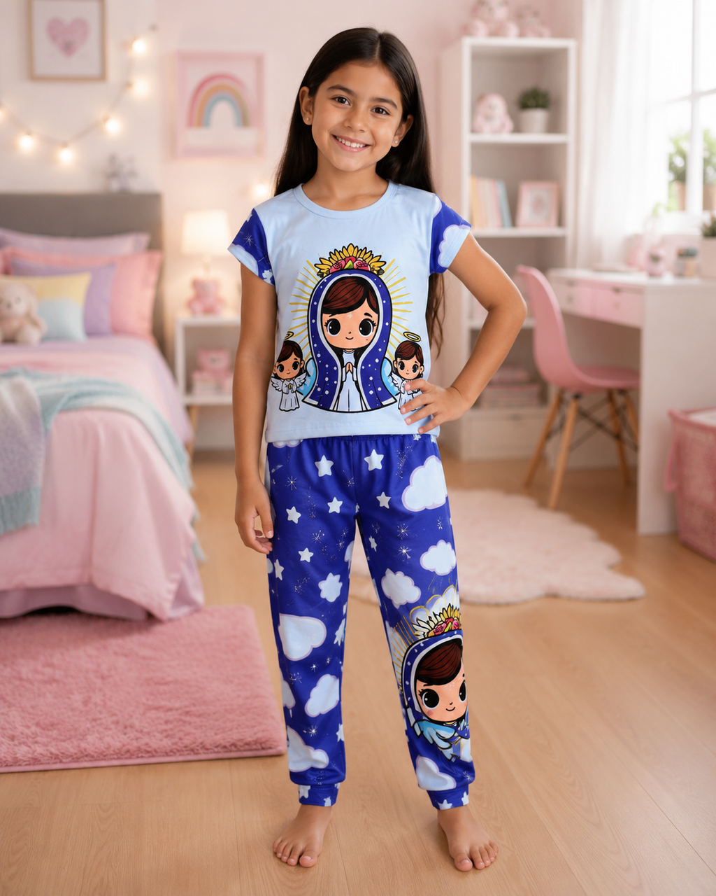 Pijama de Virgencita Azul