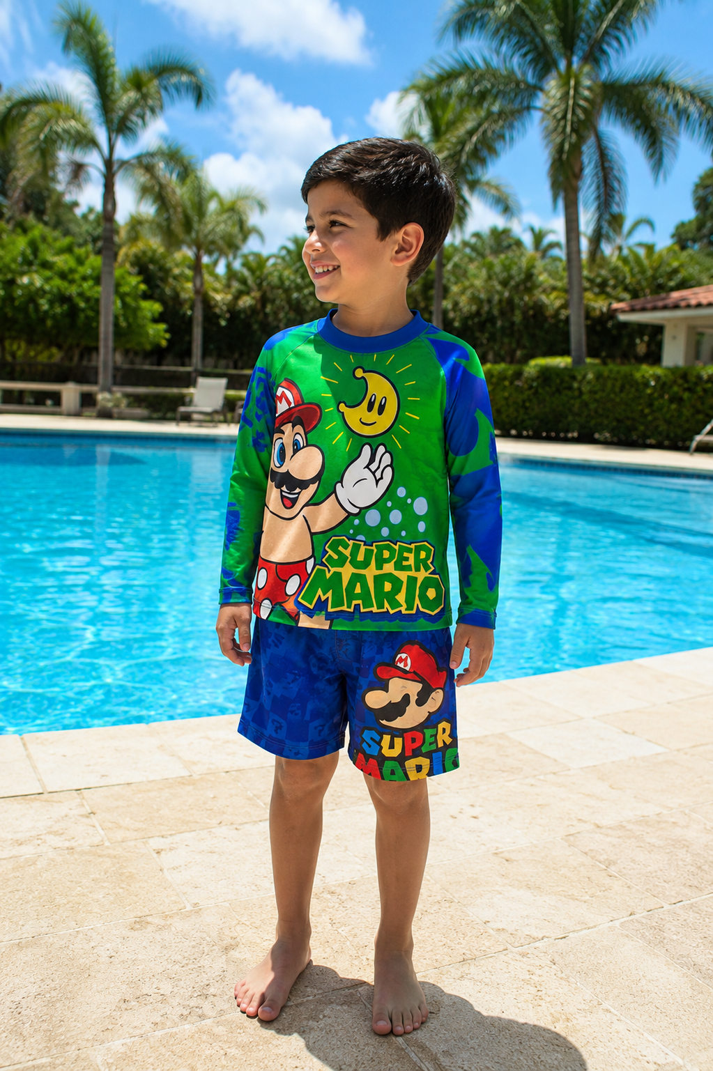 Traje de Baño Mario Bross Verde