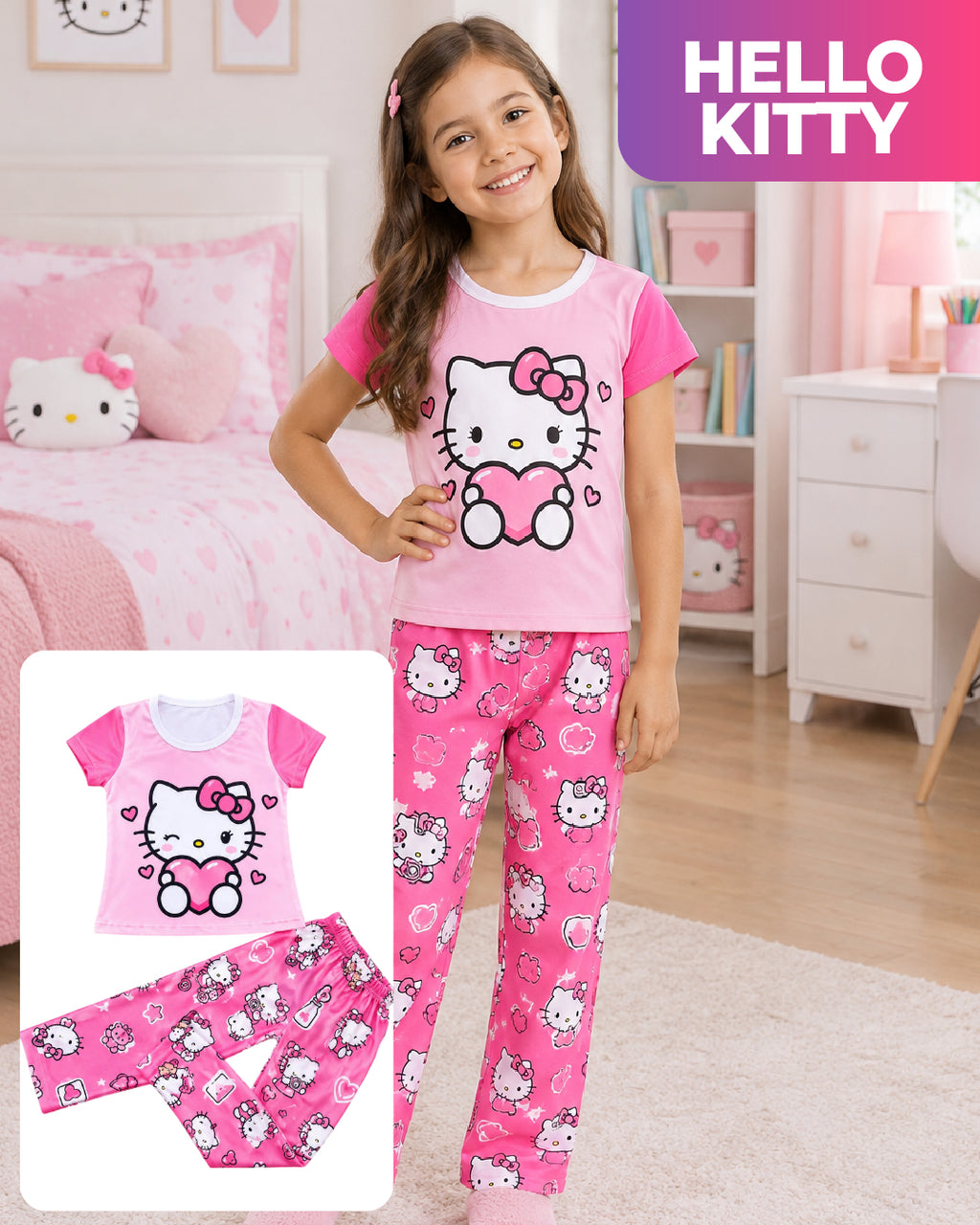 PIJAMA MANGA CORTA NIÑAS SEP