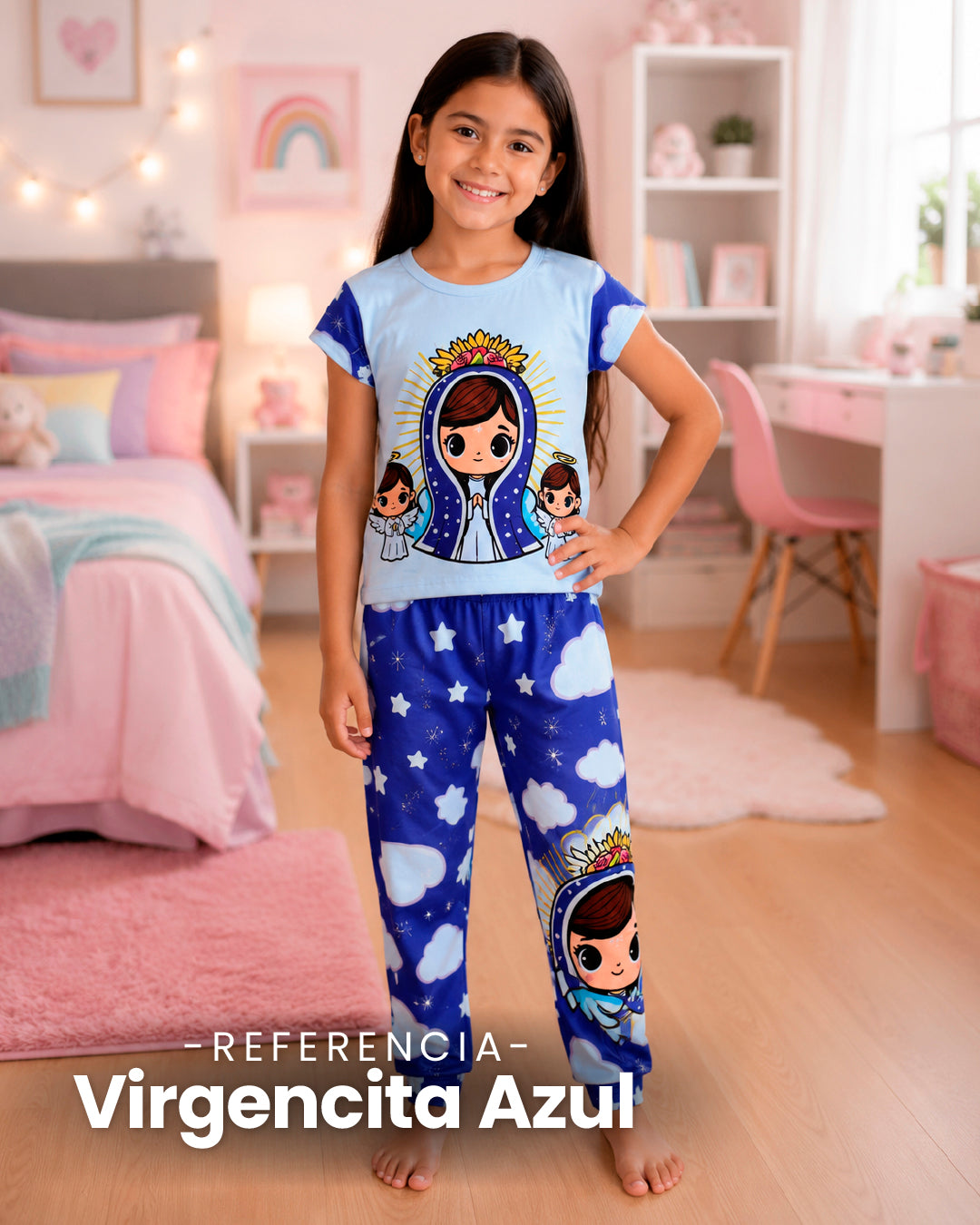 Pijama niña manga corta P1