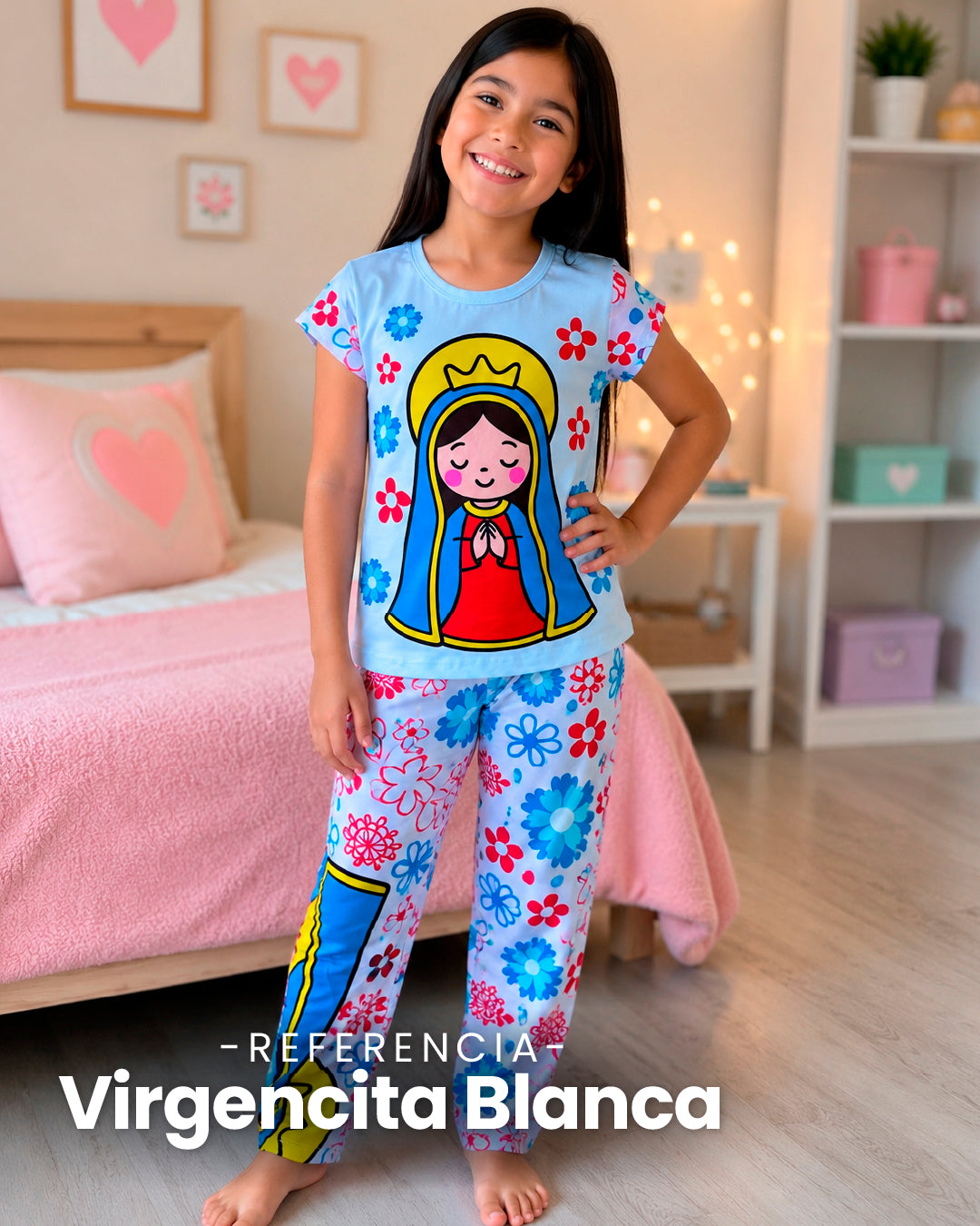 Pijama niña manga corta P1