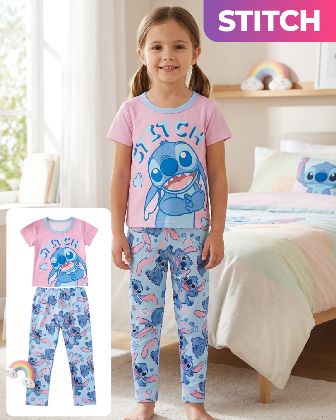 PIJAMA MANGA CORTA NIÑAS SEP