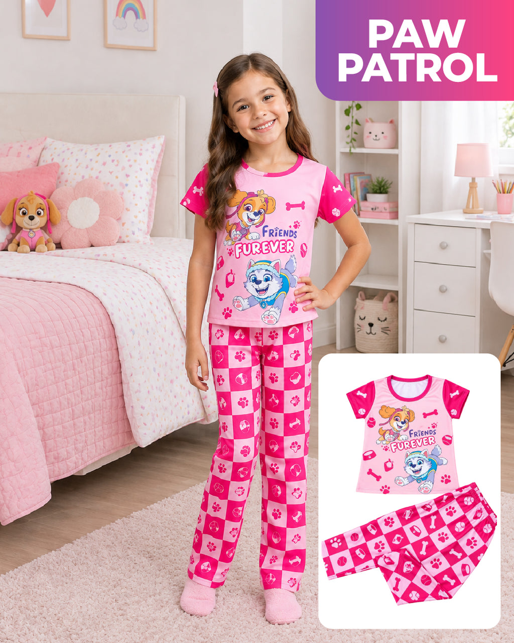 PIJAMA MANGA CORTA NIÑAS SEP