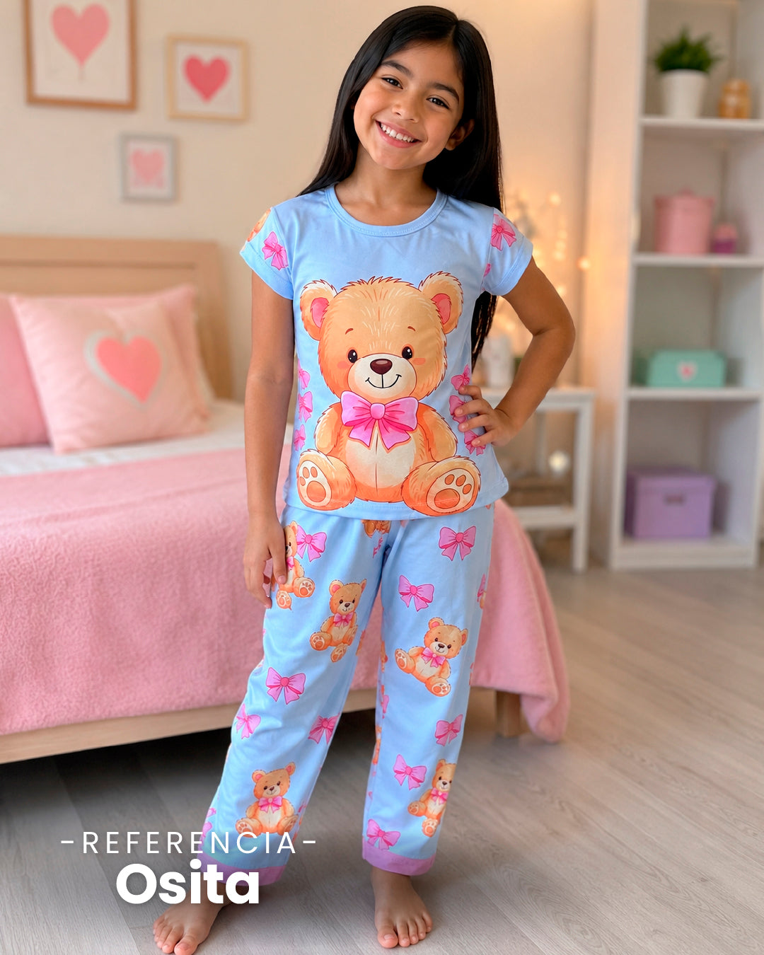 Pijama niña manga corta P1